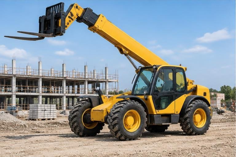 Telehandler tires for heavy equipment